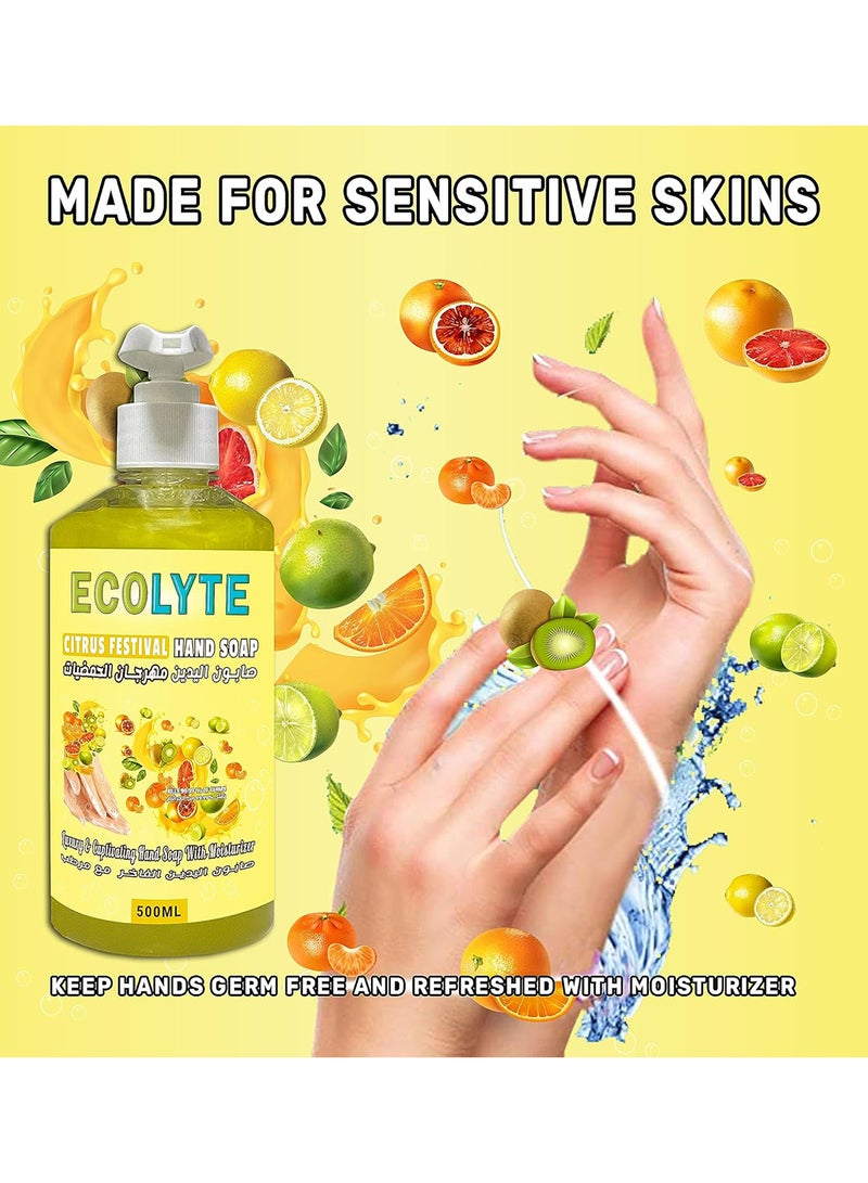 Ecolyte+ Citrus Festival Hand Soap - 500ml - Image 5